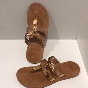 Rose gold sandals